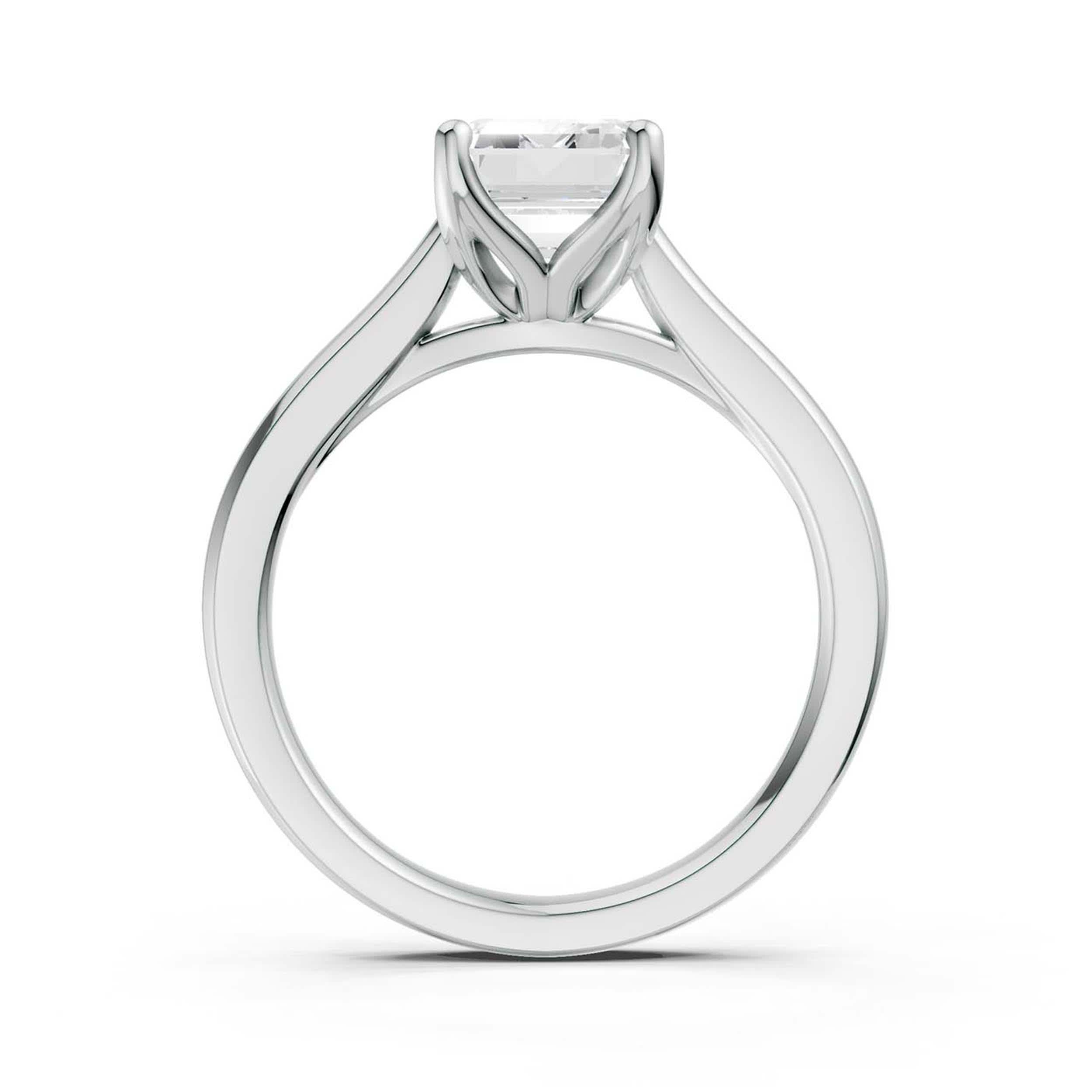 Cleo Emerald 2.08ct ring, side view