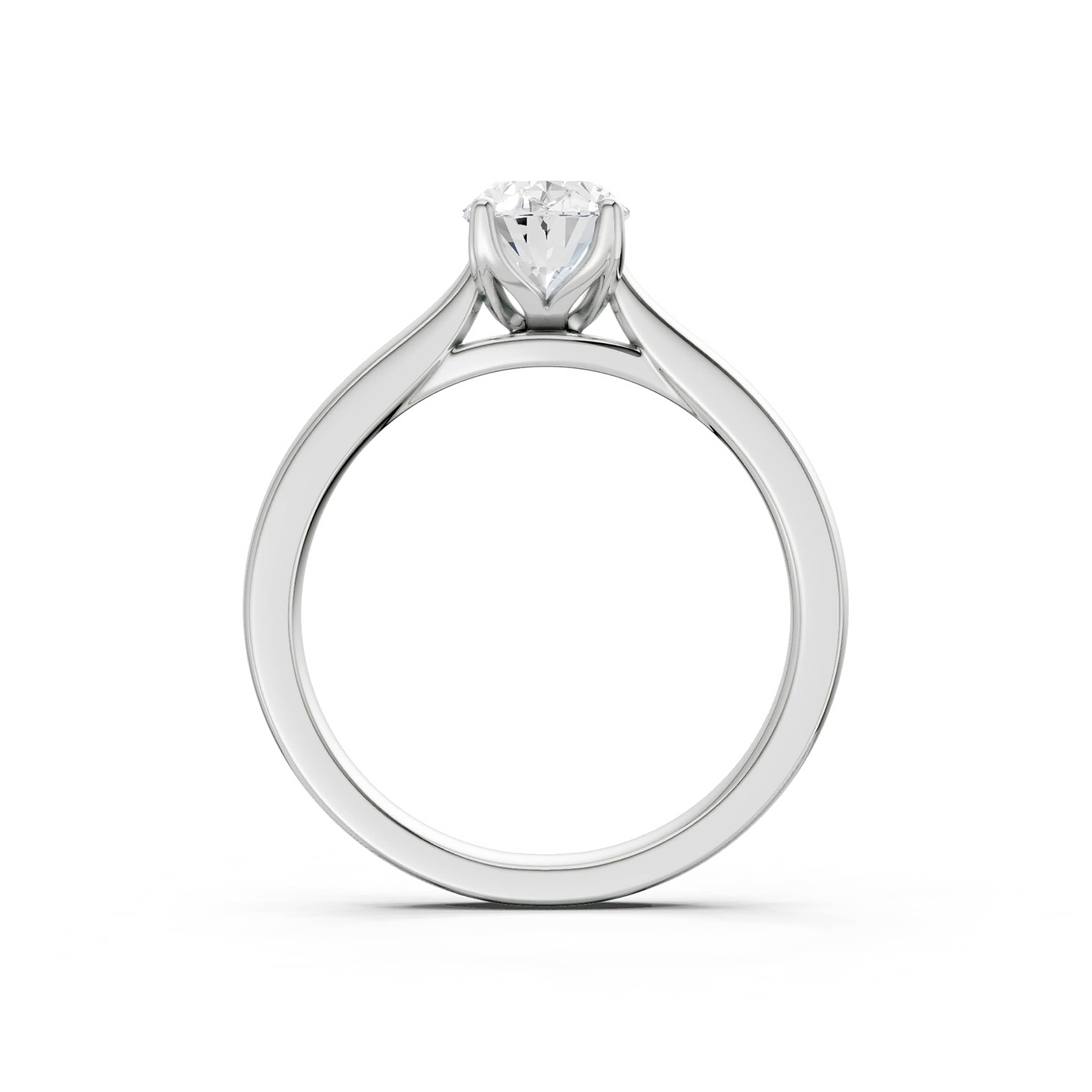 Maya Oval 1.10ct (White Gold) ring, side view