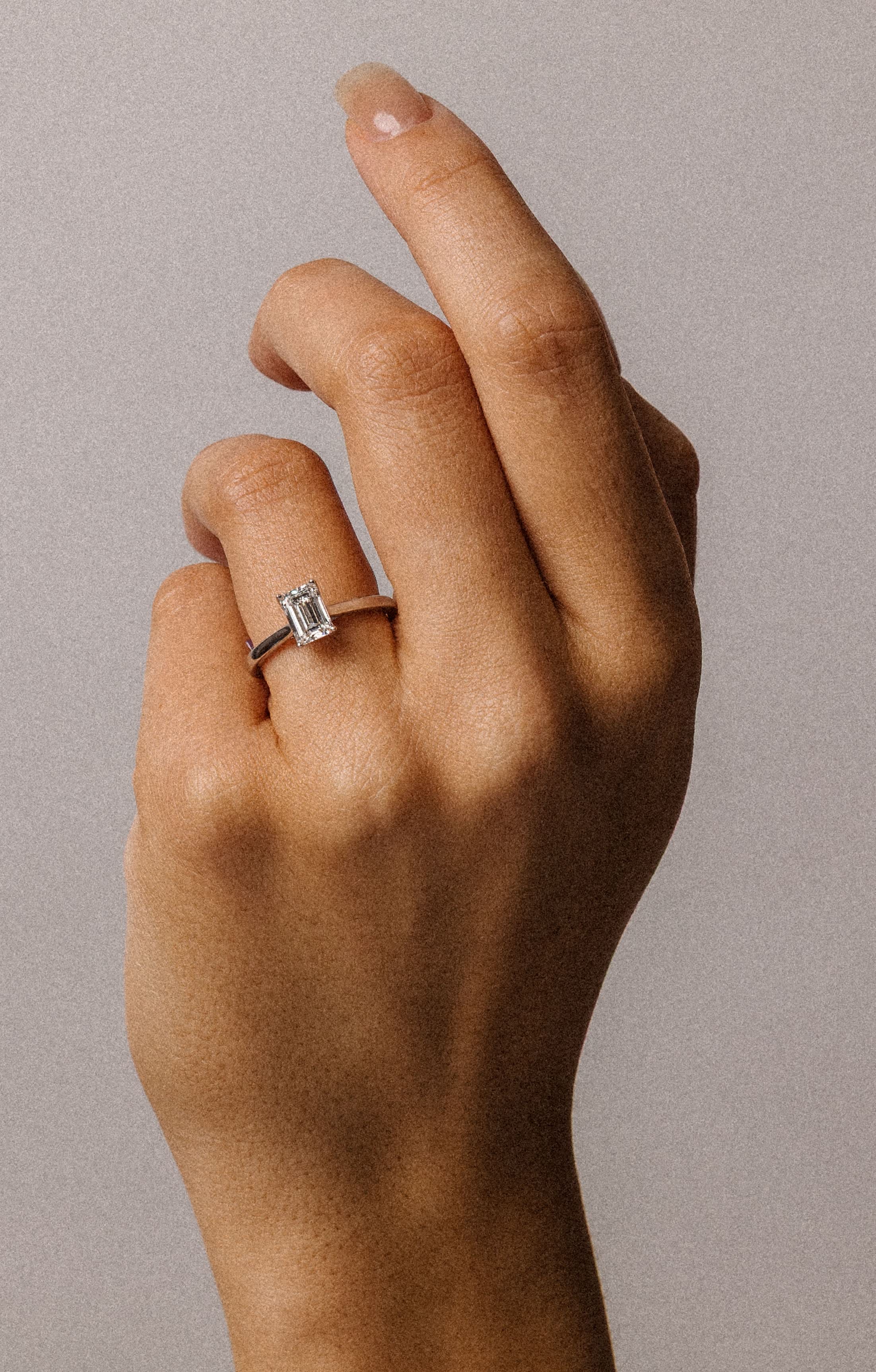 Cleo Emerald 2.08ct worn on the hand