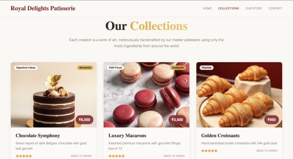 Pastery Shop - Premium Culinary Showcase