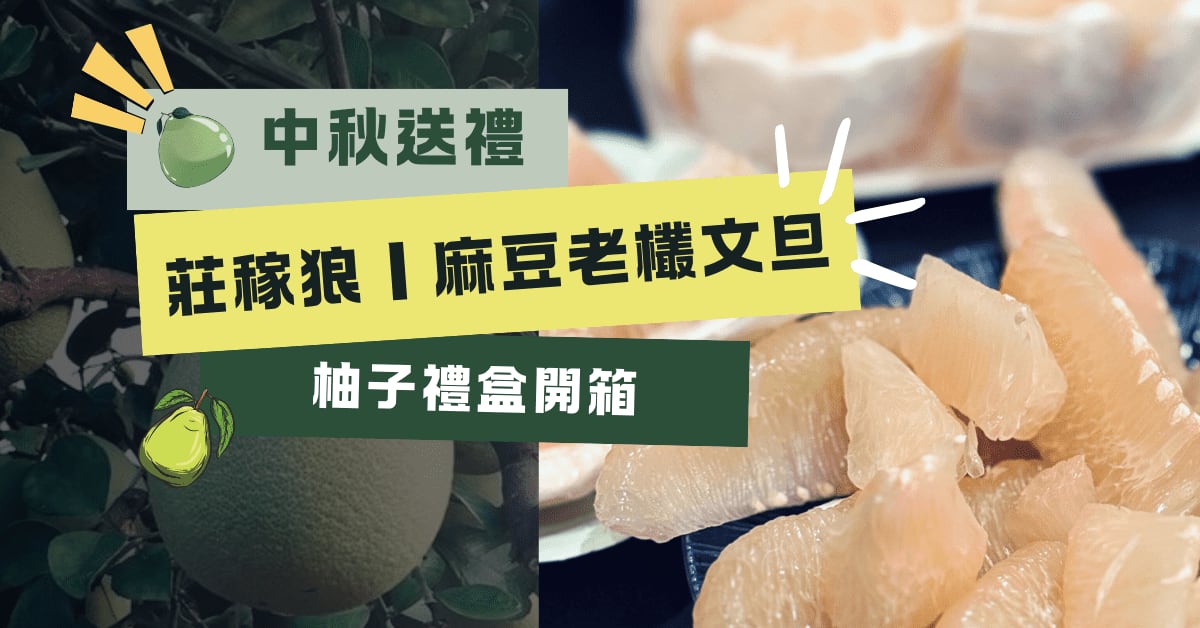 中秋柚子禮盒推薦｜台南青農庄稼狼，好吃的3種精選麻豆老欉文旦柚開箱
