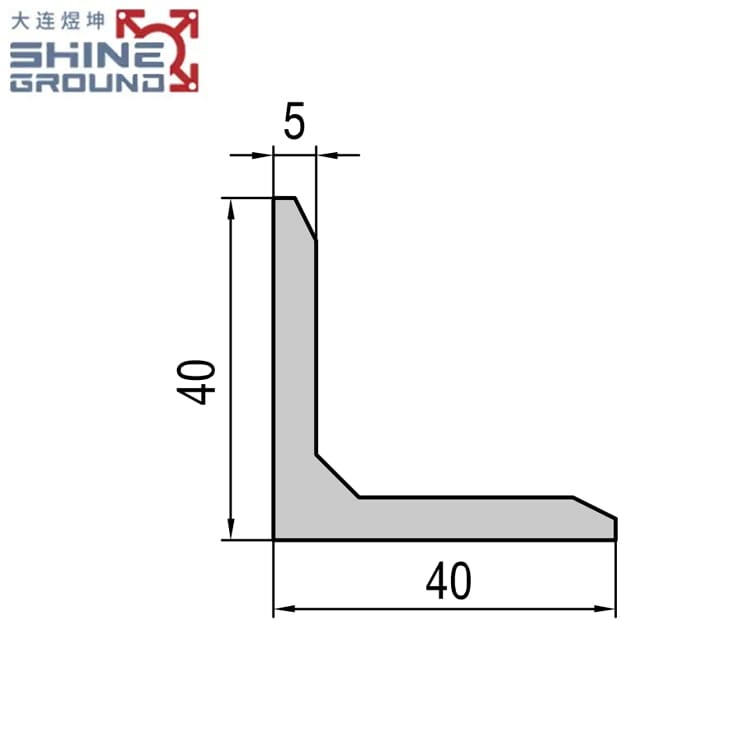 Aluminum Angle Profile 40x40x5mm