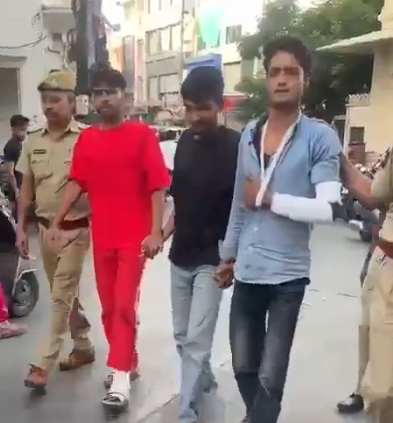 फायरिंग और चाकूबाजी के तीन आरोपी हुए गिरफ्तार, पुरानी रंजिश के चलते वारदात को दिया अंजाम