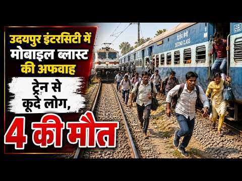 उदयपुर इंटरसिटी में मोबाइल ब्लास्ट की अफवाह, ट्रेन से कूदे लोग, 4 की मौत