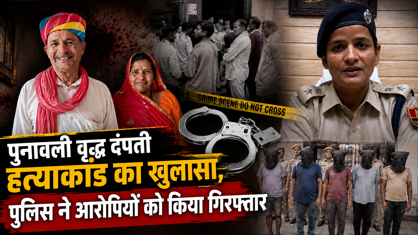 पुनावली वृद्ध दंपती हत्याकांड का खुलासा, पुलिस ने आरोपियों को किया गिरफ्तार