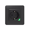Recessed socket black Recessed socket black