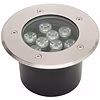 LED Grondspot - Inbouw Rond - 9W - IP67 - 4000K - Mat Chroom - RVS LED Grondspot - Inbouw Rond - 9W - IP67 - 4000K - Mat Chroom - RVS