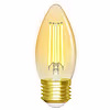 LED Lamp Filament Trion Globin E27 Fitting 6W 3000K Rookkleur Aluminium