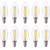 LED Candle Bulb E14 - Dimmable Warm White Filament 10-Pack LED Candle Bulb E14 - Dimmable Warm White Filament 10-Pack