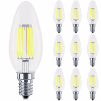 10x Dimmable E14 LED Bulb Filament - Warm White 10x Dimmable E14 LED Bulb Filament - Warm White