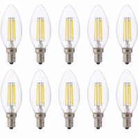 LED Lamp 10 Pack - E14 Dimbaar Warm Wit Filament LED Lamp 10 Pack - E14 Dimbaar Warm Wit Filament