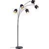 LED Floor Lamp Trion Torry - Black/Gold - 5-light - 28W LED LED Floor Lamp Trion Torry - Black/Gold - 5-light - 28W LED