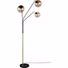 LED Vloerlamp Trion Tonton - 3-lichts Metalen Zwart/Goud LED Vloerlamp Trion Tonton - 3-lichts Metalen Zwart/Goud