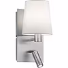 LED wall lamp | 3W | 3000K | E14 + switch | Nickel LED wall lamp | 3W | 3000K | E14 + switch | Nickel