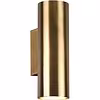 LED wall lamp | 2x5W | GU10 | Matte gold | Round | Up & Down LED wall lamp | 2x5W | GU10 | Matte gold | Round | Up & Down