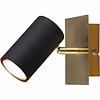 LED wall spotlight | 25W | Matte Black/Gold | GU10 | 1 light point LED wall spotlight | 25W | Matte Black/Gold | GU10 | 1 light point