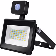 LED Bouwlamp & Wandlamp met Sensor - Zwart & Wit, IP65 LED Bouwlamp & Wandlamp met Sensor - Zwart & Wit, IP65