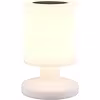 LED Tafellamp op Zonne-energie - Solar Tafellamp - Trion Silvin - USB Oplaadbaar - Warm Wit 3000K - Spatwaterdicht IP44 - Rond - Wit