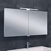 LED Mirror 120x60cm | 6W 6400K | Aluminum | Power Outlet LED Mirror 120x60cm | 6W 6400K | Aluminum | Power Outlet