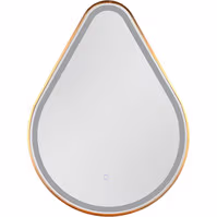 LED Spiegel 60x80cm | 20W | Goud | IP44 | 3000/4000K LED Spiegel 60x80cm | 20W | Goud | IP44 | 3000/4000K