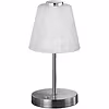 LED Table Lamp - Trion Emminy - 2W - Warm White 3000K - Dimmable - Round - Matte Nickel - Aluminum LED Table Lamp - Trion Emminy - 2W - Warm White 3000K - Dimmable - Round - Matte Nickel - Aluminum