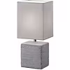 LED Table Lamp - Table Lighting - Trion Pinko - E14 Fitting - Rectangular - Matte Titanium - Ceramic LED Table Lamp - Table Lighting - Trion Pinko - E14 Fitting - Rectangular - Matte Titanium - Ceramic