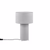 LED Table Lamp - Trion Balin - E27 Fitting - Round - Gray - Textile LED Table Lamp - Trion Balin - E27 Fitting - Round - Gray - Textile