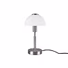 LED Table Lamp - Trion Dani - E14 Fitting - 1 Light Point - Matte Nickel - Metal - White Glass LED Table Lamp - Trion Dani - E14 Fitting - 1 Light Point - Matte Nickel - Metal - White Glass