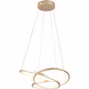 Dimbare Gouden Metalen LED Hanglamp 34W - Trion Alvin Dimbare Gouden Metalen LED Hanglamp 34W - Trion Alvin