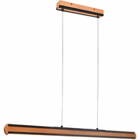 LED Pendant Lamp Wood 42W - Black LED lamp with dimmer LED Pendant Lamp Wood 42W - Black LED lamp with dimmer