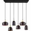 LED Pendant Lamp Trion Zira - Matte Black, 6-light, Metal Design LED Pendant Lamp Trion Zira - Matte Black, 6-light, Metal Design
