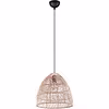 LED Hanglamp Trion Kei - Rond Bruin Rotan - E27 Fitting