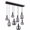 LED Pendant Lamp Trion Pala - Metal Black Pendant Lamp with Glass LED Pendant Lamp Trion Pala - Metal Black Pendant Lamp with Glass