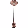 LED Pendant Lamp Industrial Round Matte Bronze - E27, 60W LED Pendant Lamp Industrial Round Matte Bronze - E27, 60W
