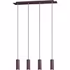 LED Hanglamp Trion Mary - 4-lichts Roestkleur Aluminium LED Hanglamp Trion Mary - 4-lichts Roestkleur Aluminium
