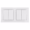 Aigi Cika 2-way changeover switch 4-button White 230V LED Aigi Cika 2-way changeover switch 4-button White 230V LED
