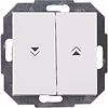 KOPP Athenis HK07 2-button blind switch, white KOPP Athenis HK07 2-button blind switch, white