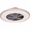 Ronde LED plafondlamp ventilator 60 cm mat chroom, dimbaar Ronde LED plafondlamp ventilator 60 cm mat chroom, dimbaar
