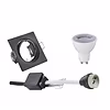 Dimmable LED recessed spotlight set Trion 6W GU10 matte black 3000K Dimmable LED recessed spotlight set Trion 6W GU10 matte black 3000K