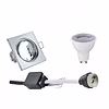Dimbare LED inbouwspot GU10 6W Chroom | Kantelbaar Dimbare LED inbouwspot GU10 6W Chroom | Kantelbaar