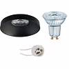Dimbare inbouwspot mat zwart GU10 LED 3.4W 4000K 230lm 36° Dimbare inbouwspot mat zwart GU10 LED 3.4W 4000K 230lm 36°