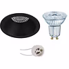 Dimmable GU10 LED recessed spotlight 4W matte black 4000K Dimmable GU10 LED recessed spotlight 4W matte black 4000K