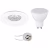 Dimmable LED Recessed Spotlight 6W GU10 Matt White 6400K Dimmable LED Recessed Spotlight 6W GU10 Matt White 6400K