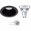 Philips CorePro set 3.5W LED recessed spotlight matte black GU10 2700K Philips CorePro set 3.5W LED recessed spotlight matte black GU10 2700K