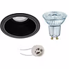 Dimmable LED recessed spotlight GU10 3.4W 4000K Matte Black Dimmable LED recessed spotlight GU10 3.4W 4000K Matte Black