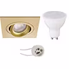 Dimmable LED Recessed Spotlight Matte Gold GU10 6W 3000K Dimmable LED Recessed Spotlight Matte Gold GU10 6W 3000K