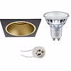 Dimbare vierkante inbouwspot DimTone GU10 4,9W 355lm Dimbare vierkante inbouwspot DimTone GU10 4,9W 355lm