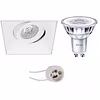 LED Inbouwspot Kantelbaar 4W Dimbaar Mat Wit 2700K LED Inbouwspot Kantelbaar 4W Dimbaar Mat Wit 2700K