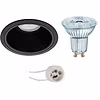 Dimmable GU10 recessed spotlight 4.5W 350lm 4000K – matte black/white Dimmable GU10 recessed spotlight 4.5W 350lm 4000K – matte black/white