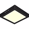 LED Downlight Mat Zwart 18W 1850lm 3000K Opbouw 225mm LED Downlight Mat Zwart 18W 1850lm 3000K Opbouw 225mm